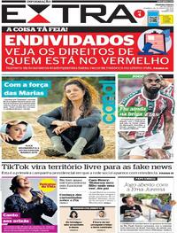 Capa do jornal Extra 28/08/2022