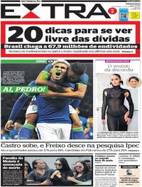 Capa do jornal Extra 28/09/2022