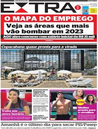 Capa do jornal Extra 28/12/2022