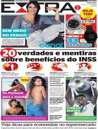 Capa do jornal Extra 29/05/2022