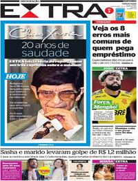 Capa do jornal Extra 29/06/2022