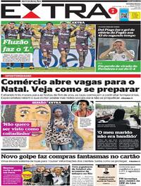 Capa do jornal Extra 29/09/2022