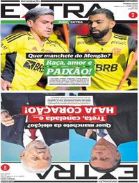 Capa do jornal Extra 29/10/2022
