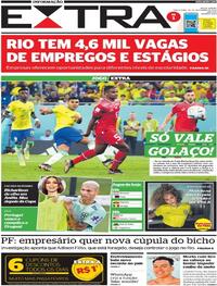 Capa do jornal Extra 29/11/2022