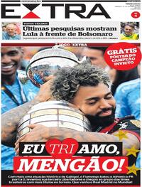 Capa do jornal Extra 30/10/2022