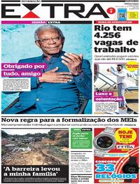Capa do jornal Extra 31/05/2022