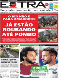 Capa do jornal Extra 01/04/2023
