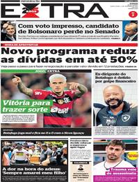 Capa do jornal Extra 02/02/2023