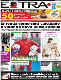 Capa do jornal Extra 02/03/2023
