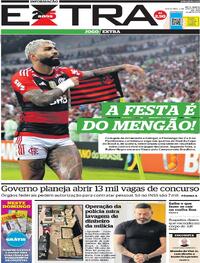 Capa do jornal Extra 02/06/2023