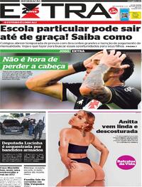 Capa do jornal Extra 02/10/2023