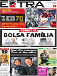 Capa do jornal Extra 03/03/2023
