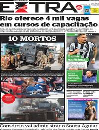 Capa do jornal Extra 03/08/2023