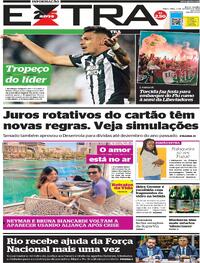 Capa do jornal Extra 03/10/2023