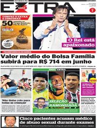 Capa do jornal Extra 04/03/2023