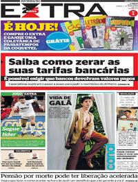 Capa do jornal Extra 04/06/2023