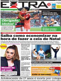 Capa do jornal Extra 04/12/2023