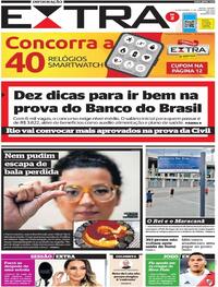 Capa do jornal Extra 05/01/2023