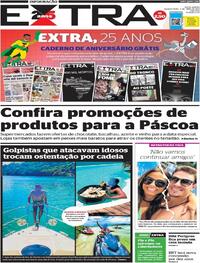 Capa do jornal Extra 05/04/2023