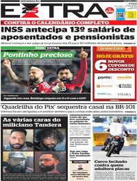 Capa do jornal Extra 05/05/2023