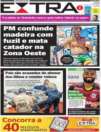 Capa do jornal Extra 06/01/2023