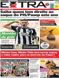 Capa do jornal Extra 06/02/2023