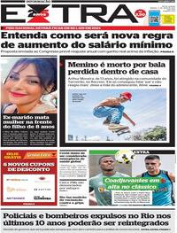 Capa do jornal Extra 06/05/2023
