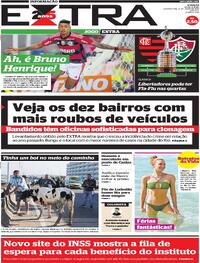 Capa do jornal Extra 06/07/2023