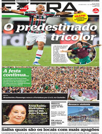 Capa do jornal Extra 06/11/2023