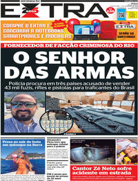 Capa do jornal Extra 06/12/2023