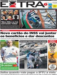 Capa do jornal Extra 07/02/2023