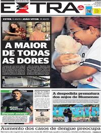 Capa do jornal Extra 07/04/2023