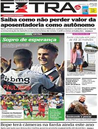 Capa do jornal Extra 07/08/2023