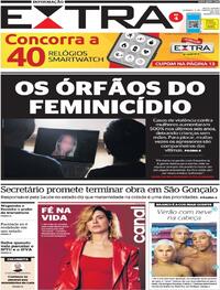 Capa do jornal Extra 08/01/2023