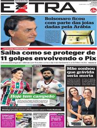 Capa do jornal Extra 08/03/2023