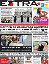 Capa do jornal Extra 08/04/2023