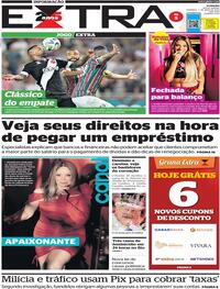 Capa do jornal Extra 08/05/2023