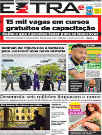 Capa do jornal Extra 08/09/2023