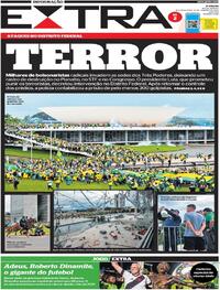 Capa do jornal Extra 09/01/2023