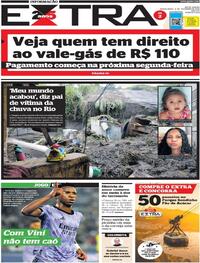 Capa do jornal Extra 09/02/2023