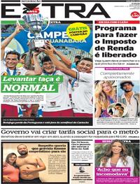 Capa do jornal Extra 09/03/2023