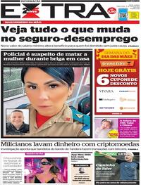 Capa do jornal Extra 09/05/2023