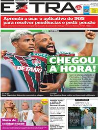Capa do jornal Extra 09/08/2023