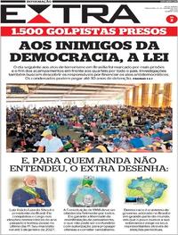 Capa do jornal Extra 10/01/2023