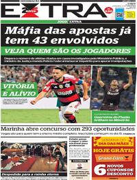 Capa do jornal Extra 11/05/2023
