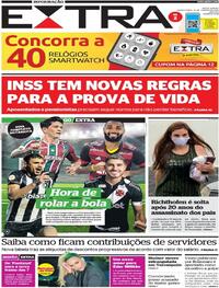 Capa do jornal Extra 12/01/2023