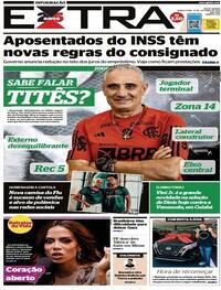 Capa do jornal Extra 12/10/2023