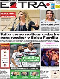 Capa do jornal Extra 13/04/2023