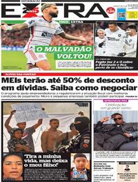 Capa do jornal Extra 13/07/2023
