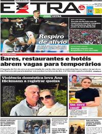 Capa do jornal Extra 13/11/2023